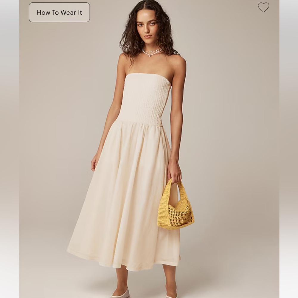J.Crew Strapless Mixy Dress